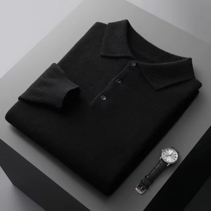 Bylow Men's Wool Polo | 100% Fine Wool, Timeless Design