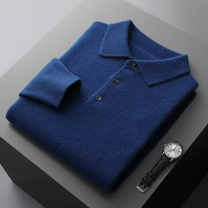 Bylow Men's Wool Polo | 100% Fine Wool, Timeless Design