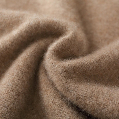 Close-up of beige fabric with a soft texture