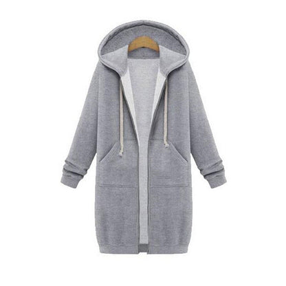 Gray hoodie with a white shirt underneath on a white background