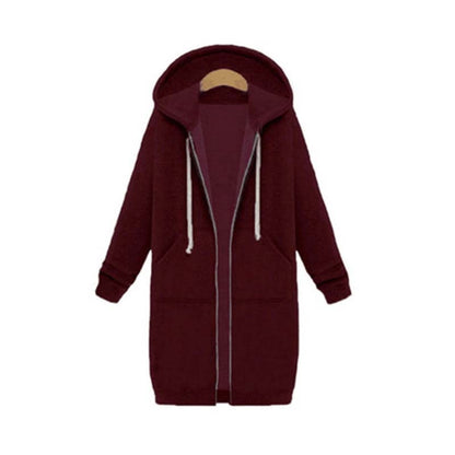 Maroon hoodie with a zipper on a white background