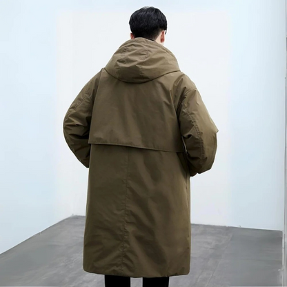 Trench coat from the back
